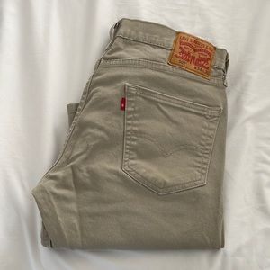 Men’s Beige Levi Jeans Style 502